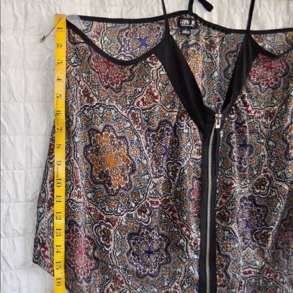 ALLEN B paisley Racerback shear tank top - Picture 3 of 6